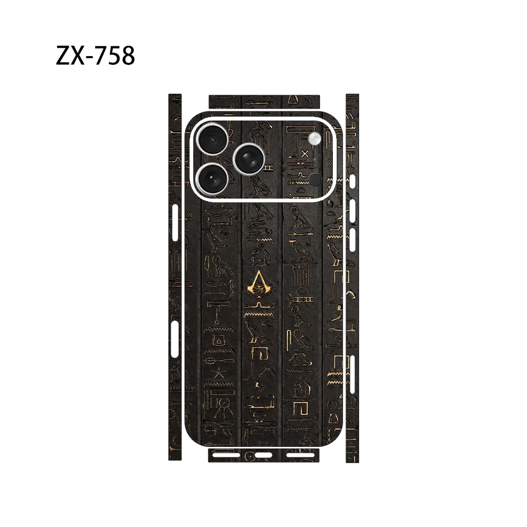 Oscar Skin Wrap Decal Vinyl Sticker Full Cover Back Film for iPhone 17/16/15/14/13 pro pro Max - Protective Skin Decal