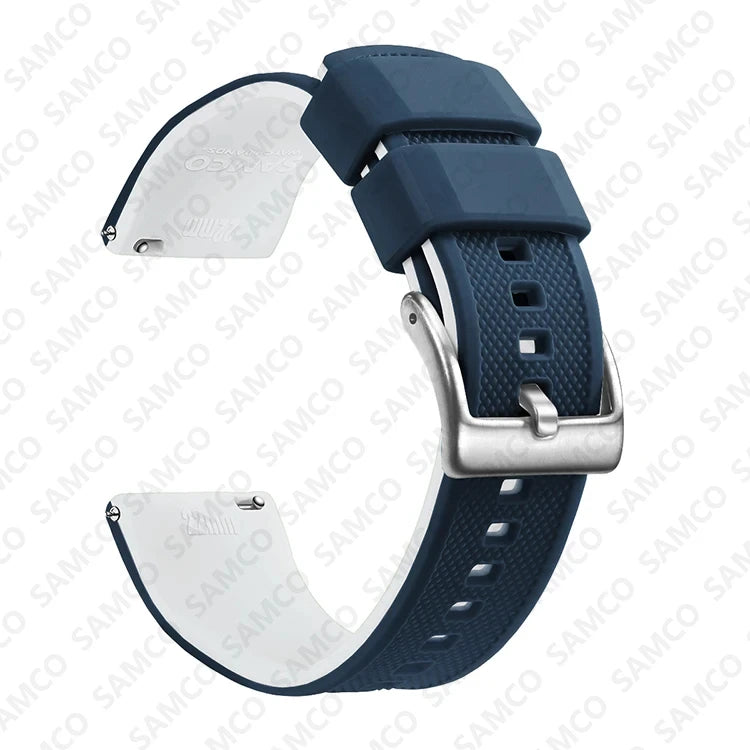 Quick Release Rubber Watch Strap Silicone Watch Band 18mm 20mm 22mm Huawei ,Samsung Galaxy, Garmin, Watch Replacement Watchband