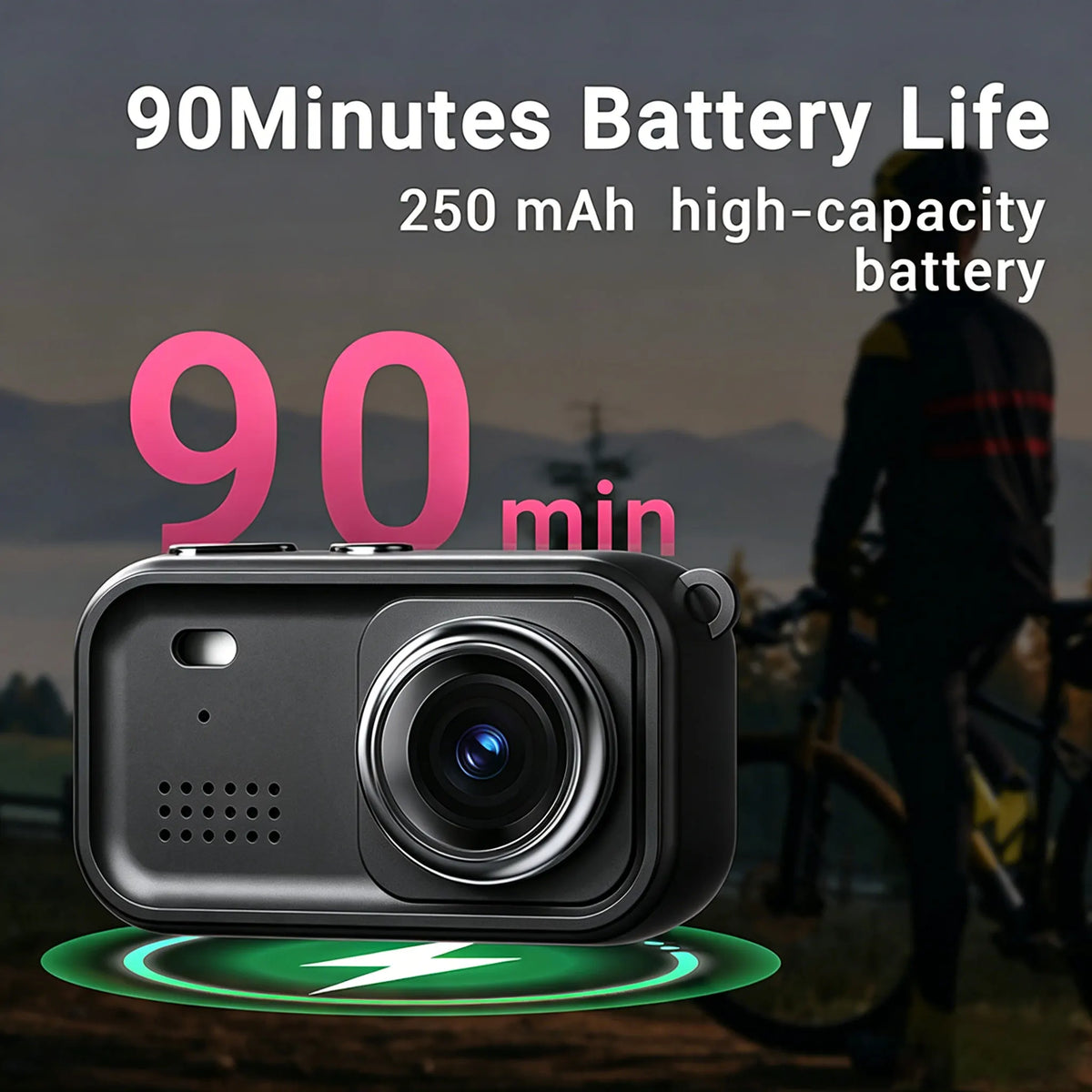 1080P Mini Thumb Camera 1.47 Inch Screen Camera Vlogging Portable Pocket Camera For Journey Carrying And Pet Camera