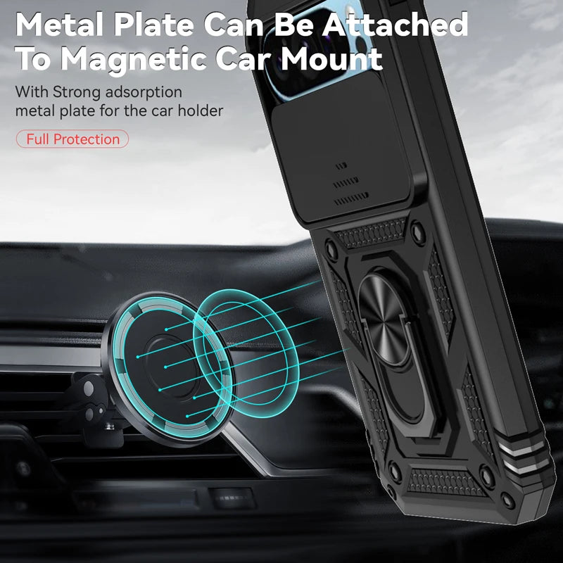 Sliding Window phone Case For Google Pixel 10 Pro XL 9Pro 9A 9 8Pro 8A 8 7Pro 7A Cover Slide Camera Protective Hard shell