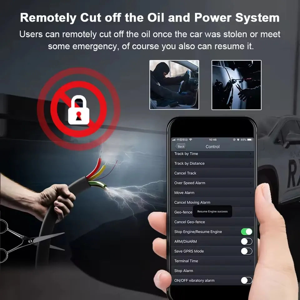 Coban TK303G 4G IP66 Waterproof GPS Tracker Remote Engine Cut-Off Oil Free Web APP Vehicle Motorcycle Truck Tracker