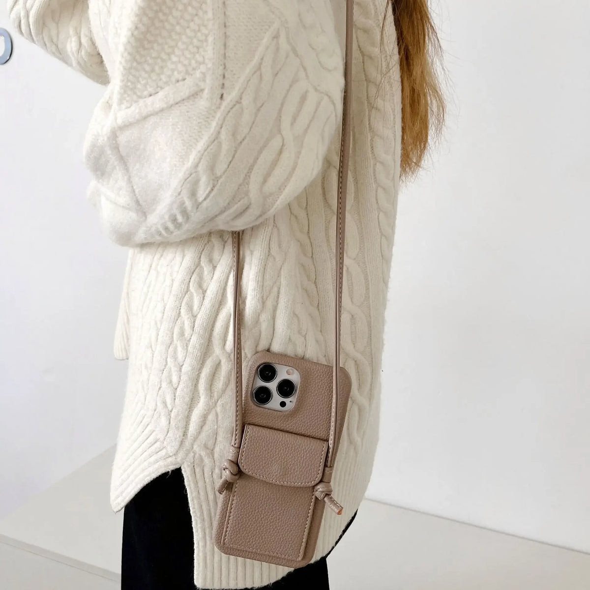 Crossbody Lanyard Phone Case For iPhone 17 Air 16E 16 15 14 13 12 11 Pro Max Mini 7 8 Plus Case Wallet Leather Card Holder Strap