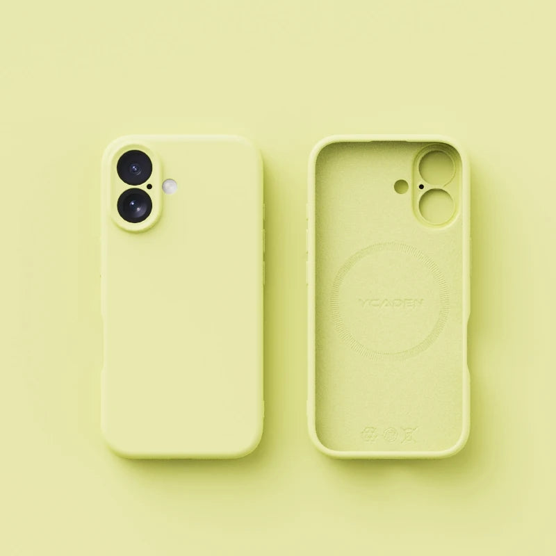 Original Liquid Silicone Magnetic Phone Case For iPhone 17Air 16 Plus 15 14 13 12 17 Pro Max Magsafe Wireless Charge Matte Cover