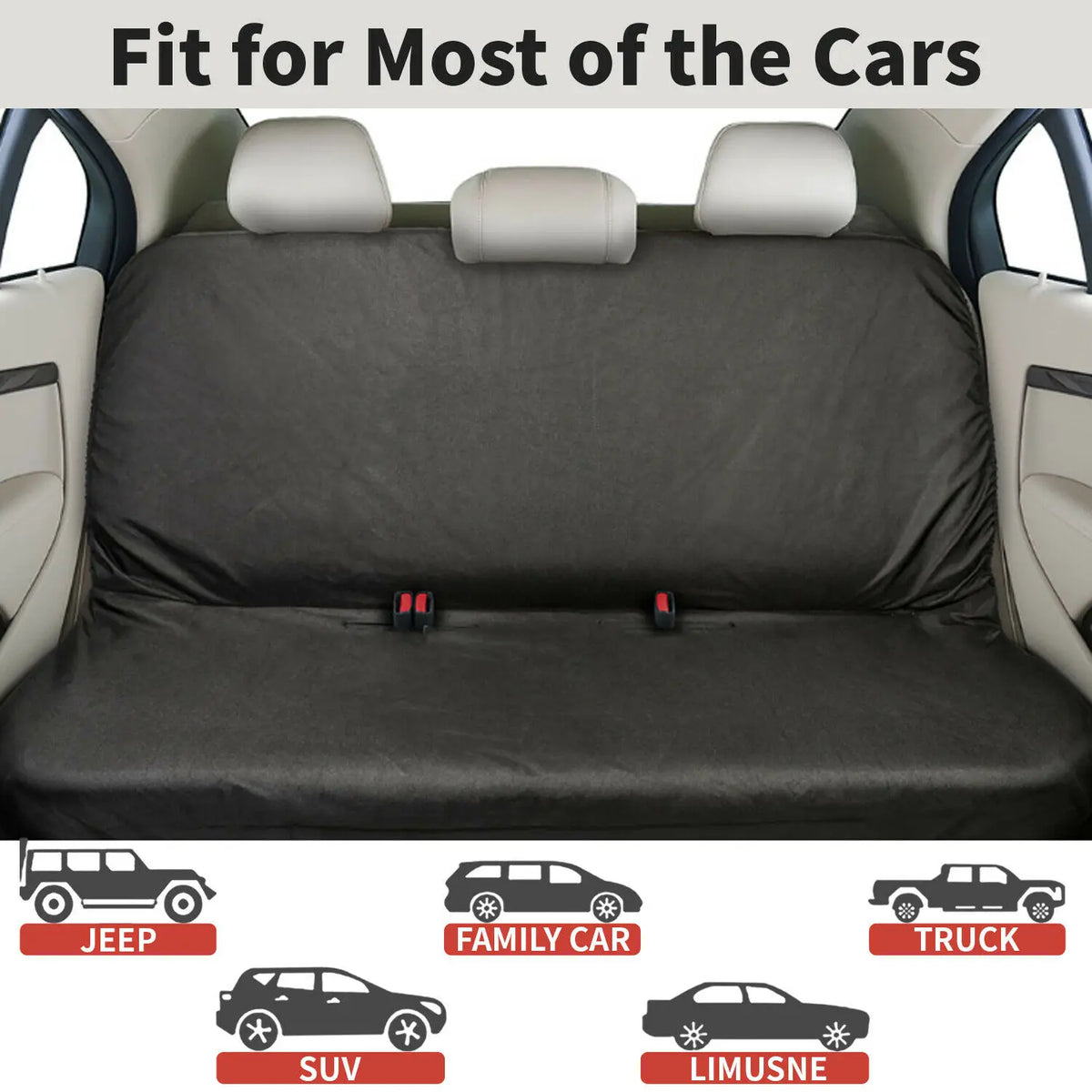 Heavy Duty Waterproof Dog Pet Car Seat Cover Waterproof Travel Car Interior Rear Back Seat Protector Mat Accessories Universal