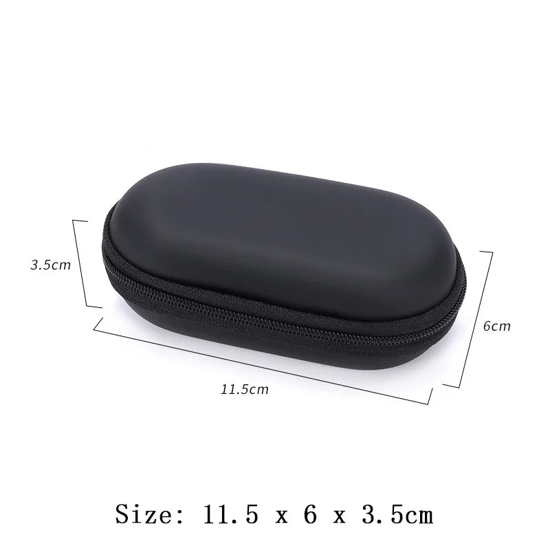 Portable Zipper Earphone Case Bag for Airpod Earpods KZ BA10 AS10 ES4 Charging Cable Accessories Mini Carrying Storage Bag Pouch