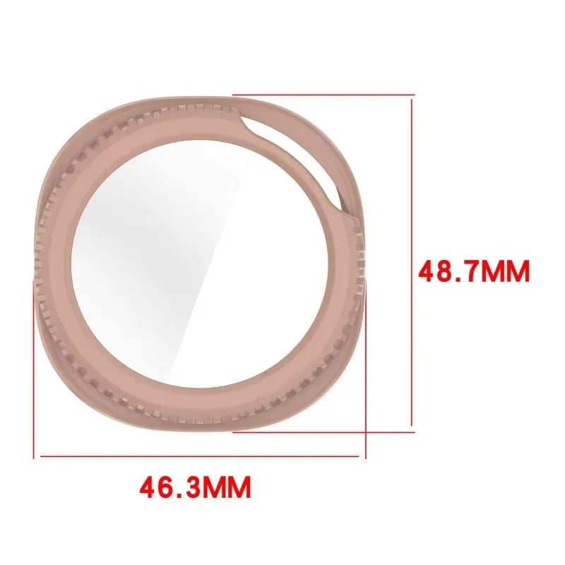Tempered Glass+Case For Samsung Galaxy Watch8 40mm44mm, All-Around Screen Protector Hard PC Bumper For Galaxy Watch 8 Classic 46