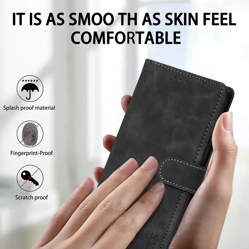 Wallet With Card Slot Support Magnetic Flip Leather Case For Samsung Galaxy S26 Ultra S25 Edge S24 Plus S23 S22 S21 S20 FE Cover