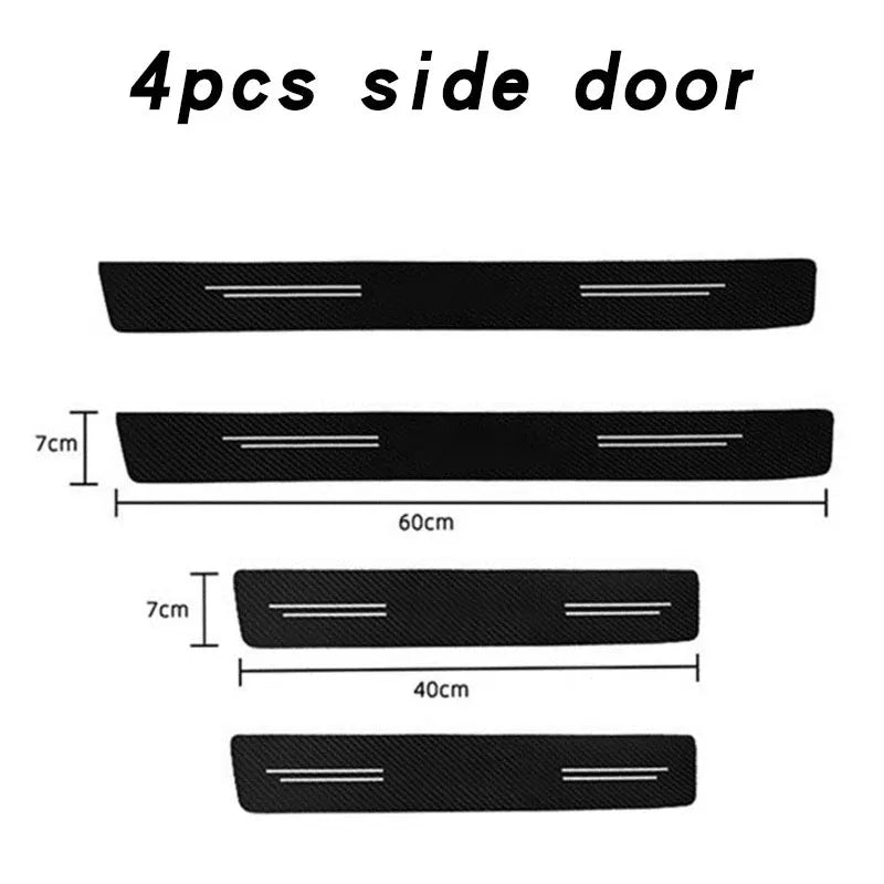 Car Door Sill Protector Carbon Fiber Threshold Stickers for Mazda 3 bk bl bj bn 323 Axela Atenza CX-3 CX-4 CX5 CX-7 CX-9 Auto