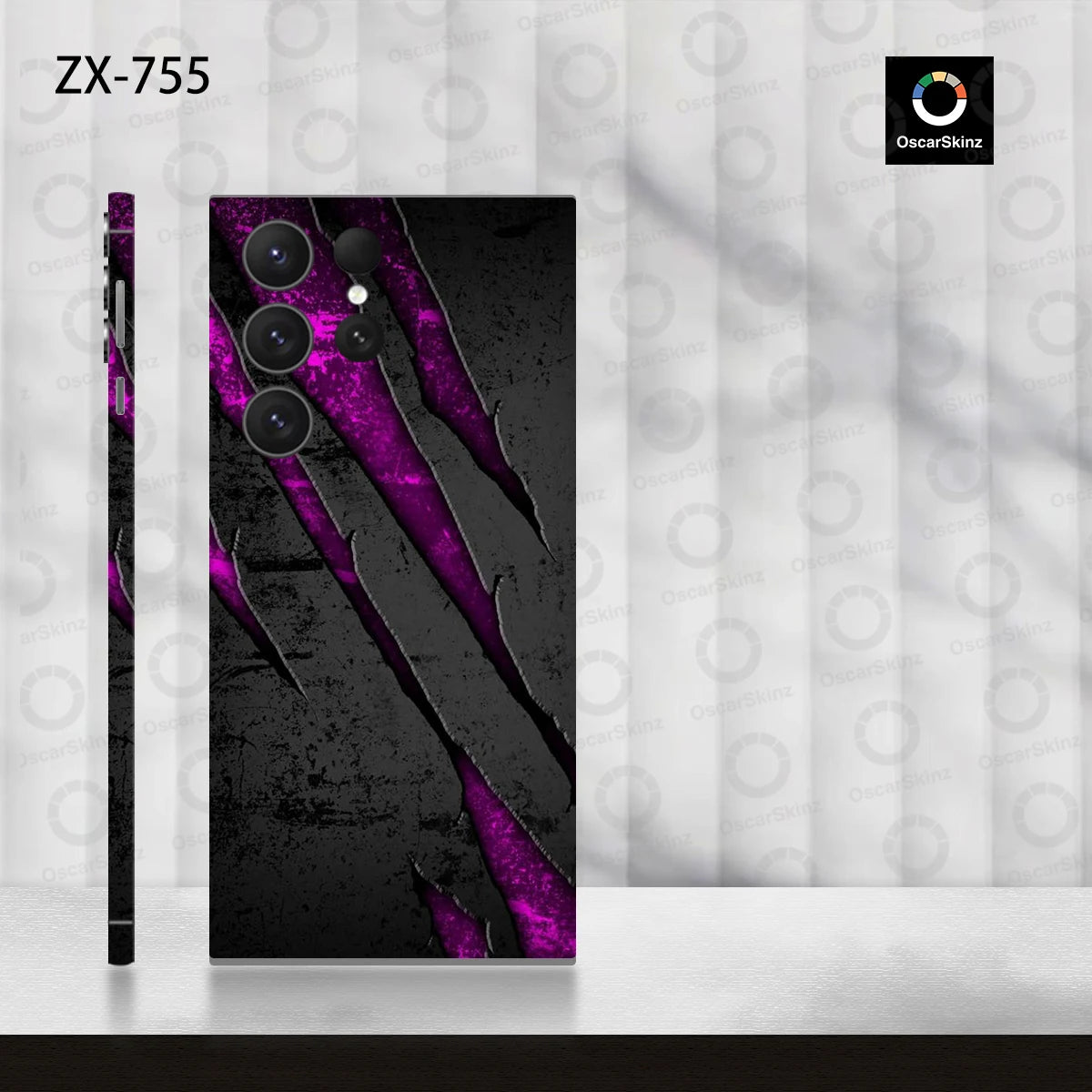 Colorful Decal Skin for Samsung Galaxy S24 S23 S22 Ultra Plus S21 Note20 Back Screen Protector Cover Wrap Stones Sticker