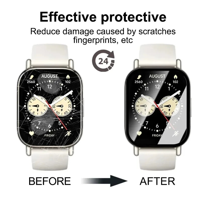 Screen Protector for Xiaomi Redmi Watch 5 Curved Screen Protector Redmi Watch 5 Ultra-HD Full Coverage Protective Accessories