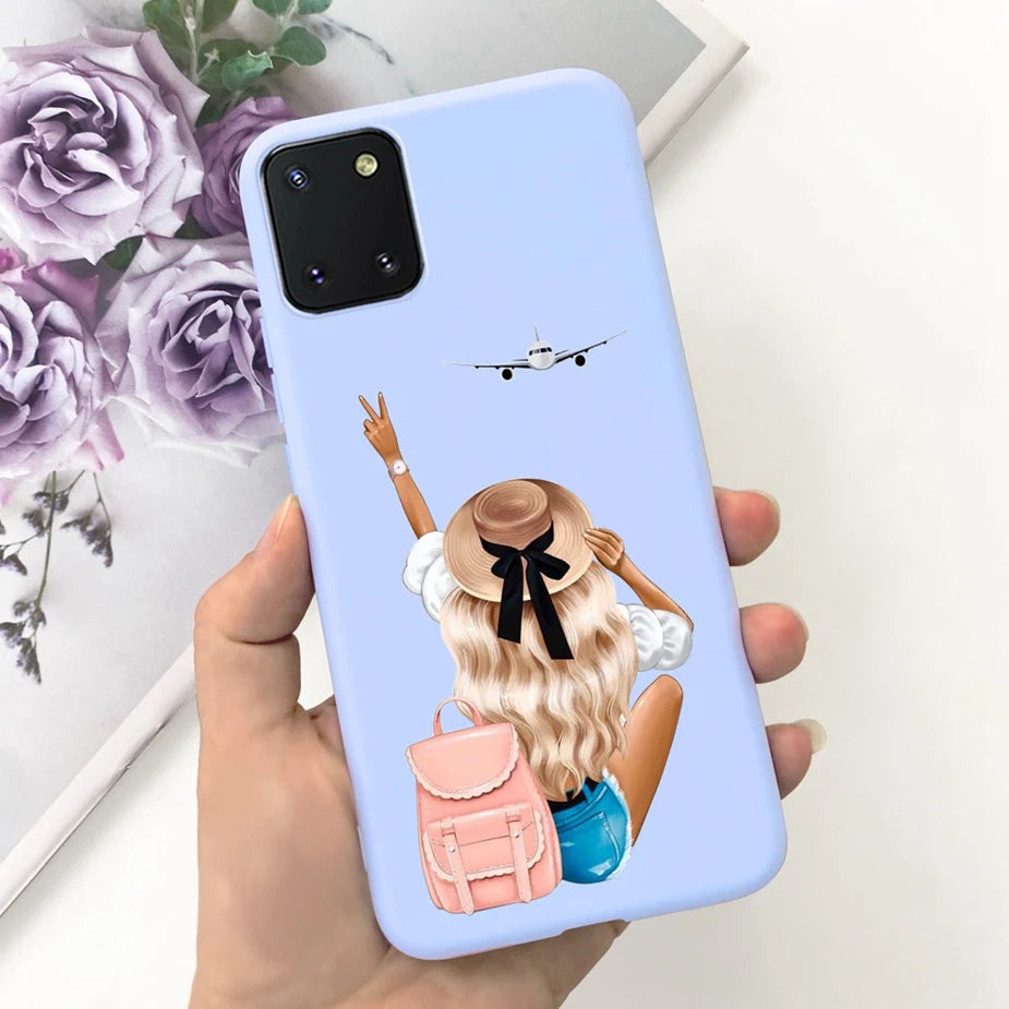 For Samsung Galaxy Note10 Lite Case SM-N770F 6.7'' Popular Candy Painted Cover Soft TPU Phone Case For Samsung Note 10 Lite Bags