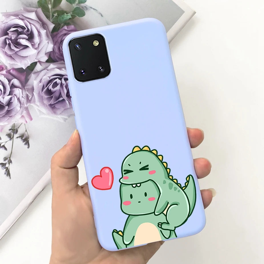 For Samsung Galaxy Note10 Lite Case SM-N770F 6.7'' Popular Candy Painted Cover Soft TPU Phone Case For Samsung Note 10 Lite Bags