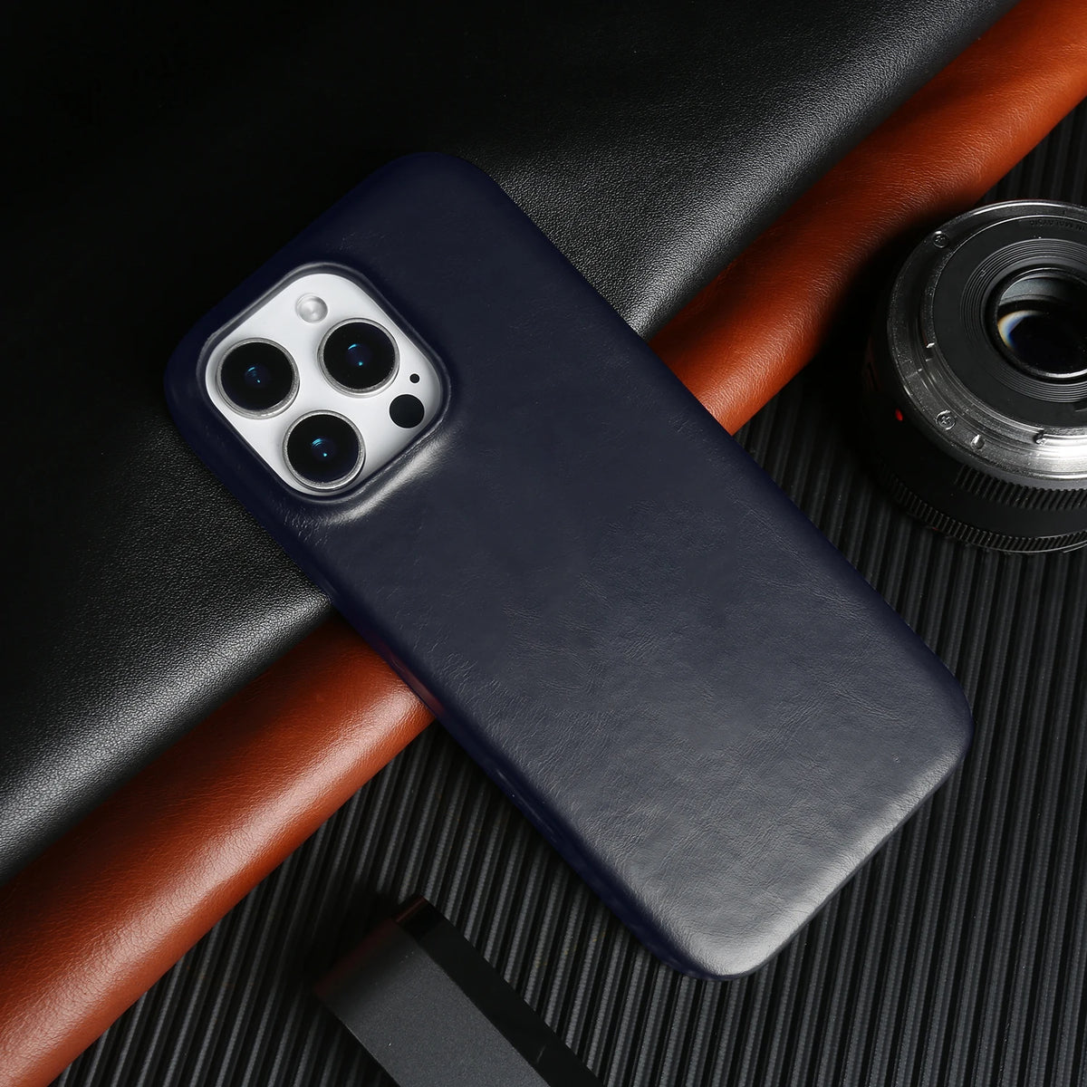 Retro For Iphone 16 Pro Max 15pro 14 13 11 Case Luxury Genuine Leather Cases for iphone15 Vintage Back Cover Phone Cases Fundas