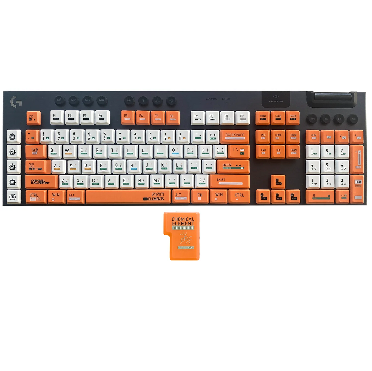 Dazzling Upgrade! G915 Dual-color Keycaps, PBT DIY Keycaps for Logitech G813/G815/G913/G915 TKL RGB Mechanical Gaming Keyboards