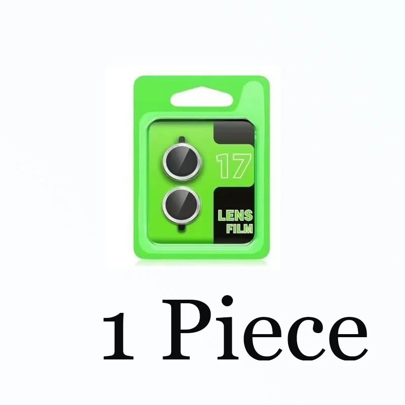 Matel Ring Camera Protector For Apple iphone 17 Glass Camera Lens protector 3D Design Full Cover 1/2 Pcs