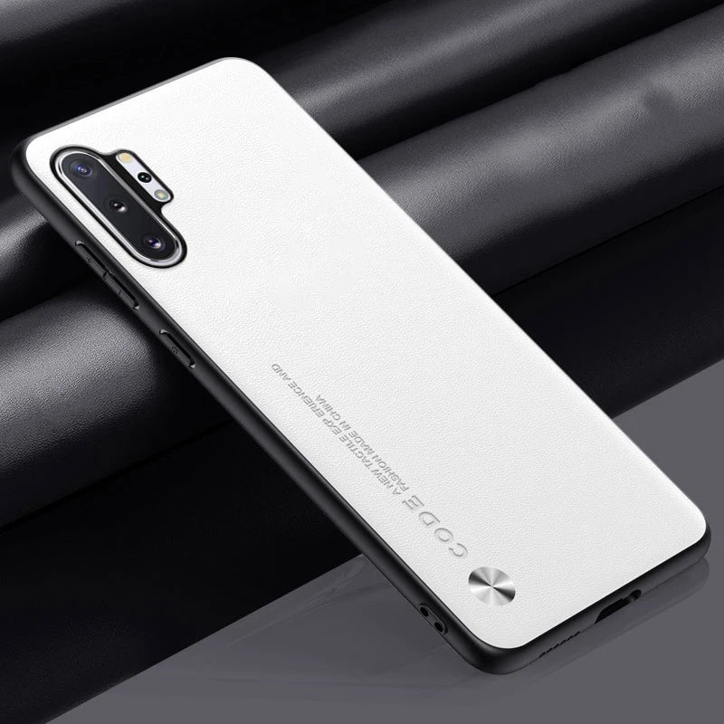 Luxury PU Leather Case For Samsung Galaxy Note 10 Plus Back Cover Silicone Full Protection Phone Case For Samsung Note10 Plus 5G