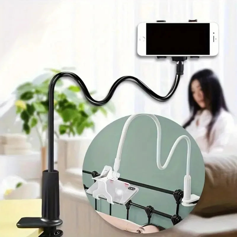 360Rotating Phone Holder Adjustable Long Arm Bed Desk Mount Cellphone Stand 10in Multifunctional Lazy Bracket Strong Grip