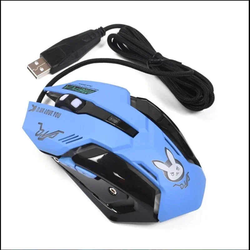 OW 6 Buttons Breathing LED Backlit Gaming Mouse D.VA Reaper Wired Computer Mouse For Overwatch PC Gamer Mice Gaming Mice Gamer