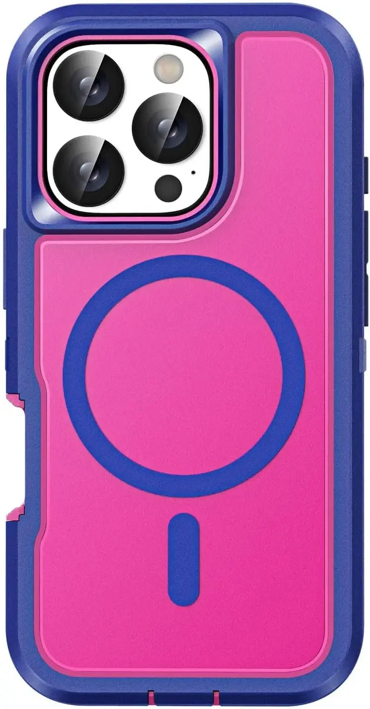Luxury Ott Magnetic Armor Cases For iPhone 18 17 16 15 14 Plus 13 12 11 Pro Max Box Shockproof Charging Heavy Duty Protect Cover