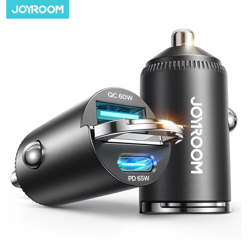 Joyroom 125W Car Charger AFC PPS QC PD Fast Charging For Tablets iPhone 17 16 15 14 Samsung Xiaomi HUAWEI Mini Car Phone Charger