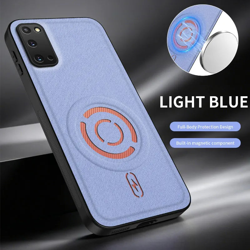ShockProof Fabric Magnetic Case For Samsung Galaxy S20 FE Plus Ultra S20FE S20Plus S20Ultra Wireless Charging Back Cover Coque