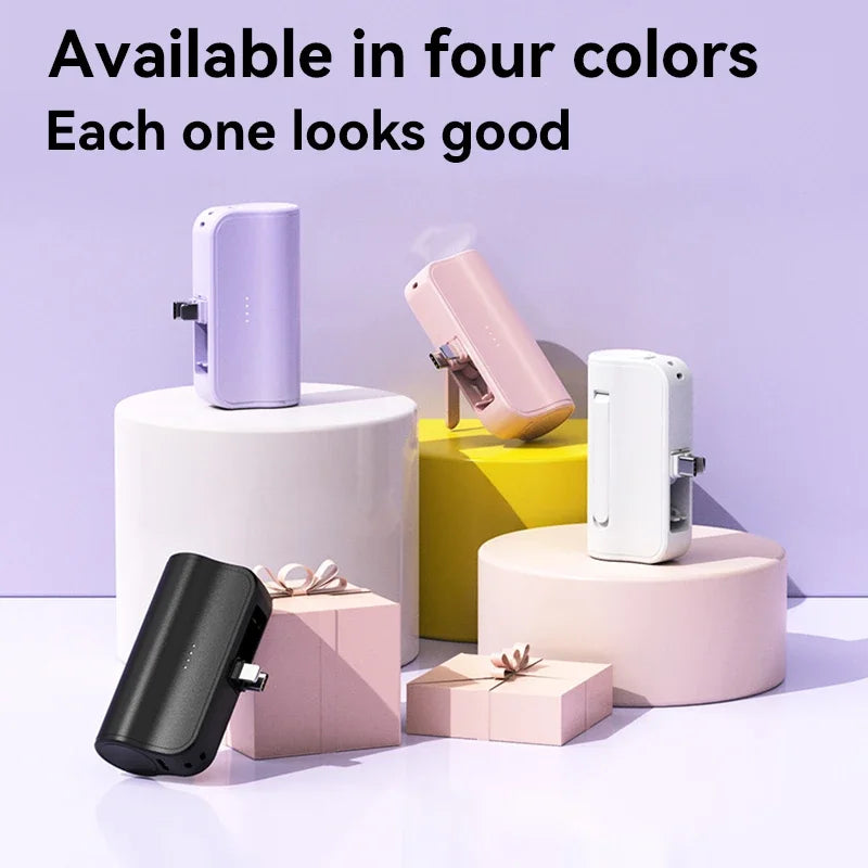 Lenovo Mini Capsule 50000mAh High Capacity Power Bank Portable Wireless Fast Charging External Battery For iPhone Huawei Samsung