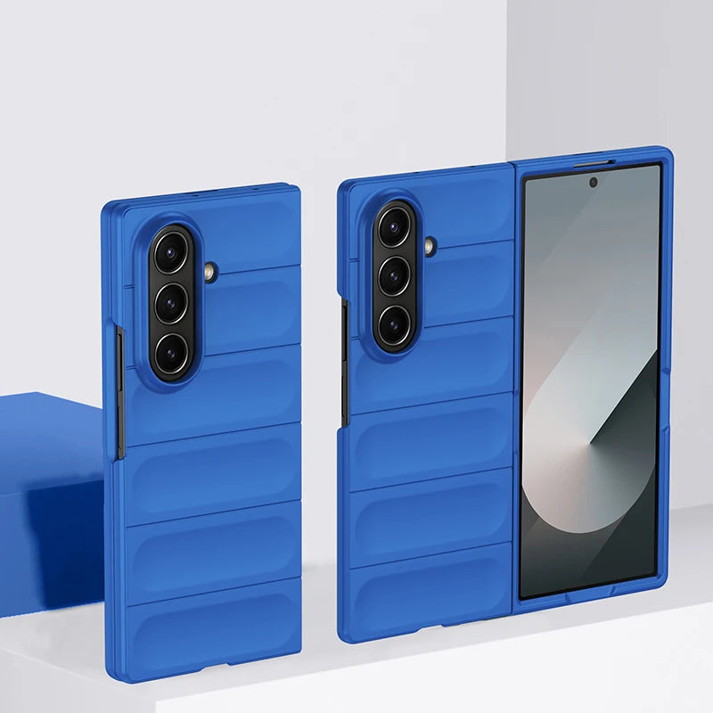 Candy Color Fingerprint Pattern Hard PC Back Cover Protective Phone Case for Samsung Galaxy Z Fold 8 Ultra Z Fold 7 Z Fold 6 Z Fold 5