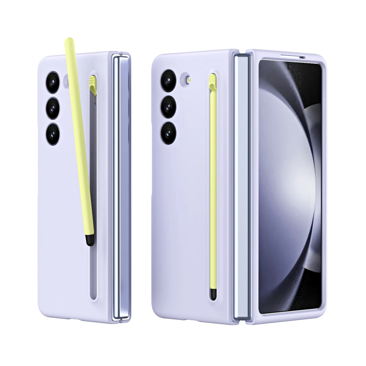 Skin Feel Purity Casing Samsung Z Fold6 Fold5 Fold4 Fold3 Candy Color Hard PC for Samsung Galaxy Z Fold 5 Protection Case