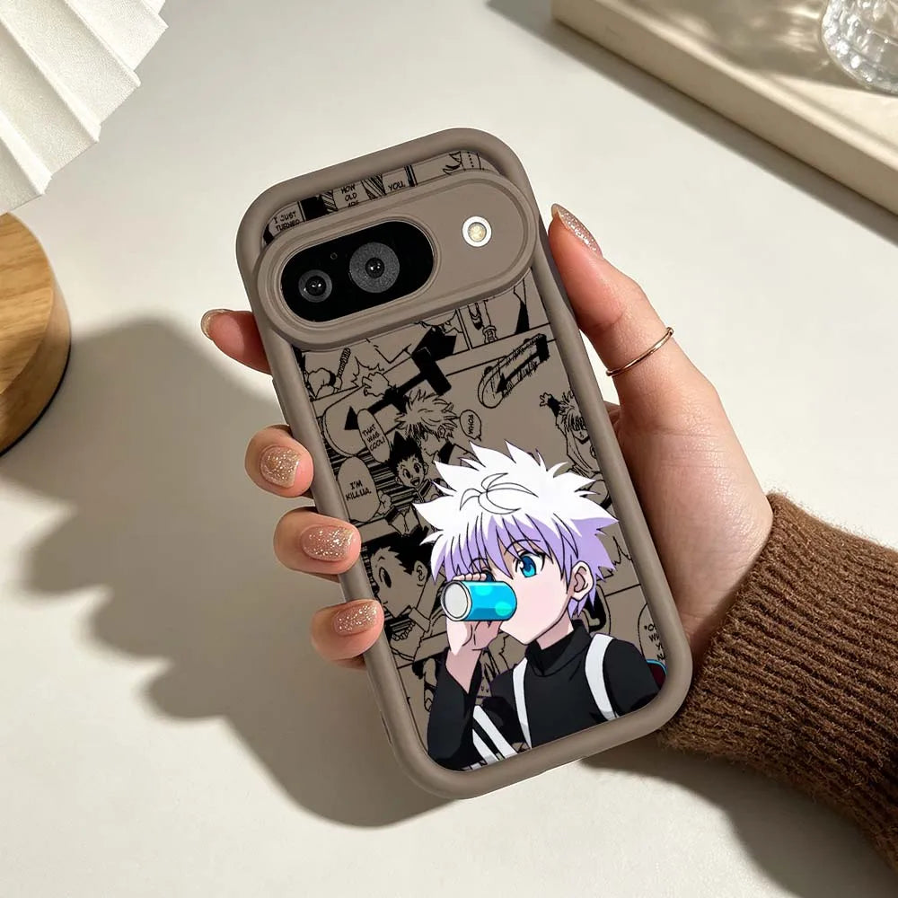 Anime Killua Hunter x Hunter For Google Pixel 10 9 8A 8 7 7A Pro XL 5G Eye Ladder Soft Silicon Shockproof Cover Phone Case