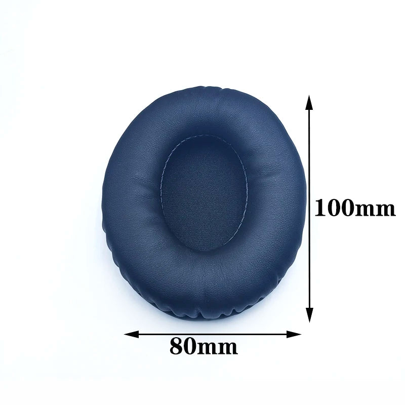 Oval Ear Pads For Headphones Covers Sponge Leather Foam Cushion 60*70 60*80 65*85 70*90 75*95 80*100 85*105 90*105 90*110 2pcs
