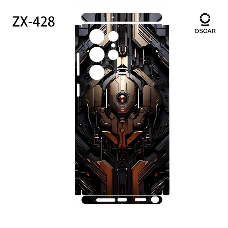 Colorful Decal Skin for Samsung Galaxy S23 S25Ultra Plus S26 S24Ultra Back Screen Protector Cover Wrap Stones Sticker