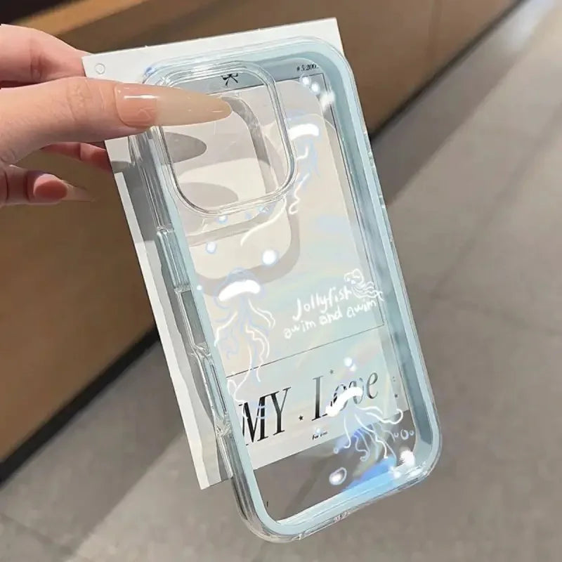 New Fashion B-bulles Phone Case For iPhone 17 16e 16 15 14 13 12 11 mini Pro Max X XR XSMAX 8 7 Air Plus Transparent Soft Cover