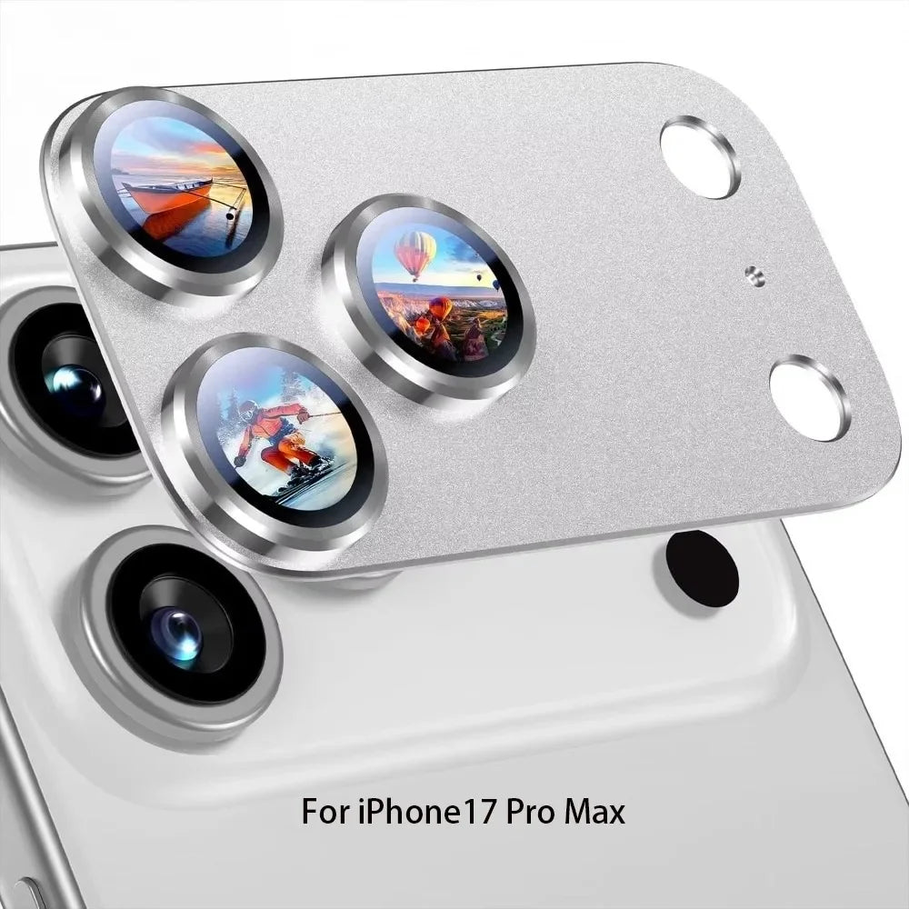 Metal Tempered Glass Lens Protector Orange Full Cover Back Camera Protective Film Anti Scratch for iPhone 17Pro/17 Pro Max