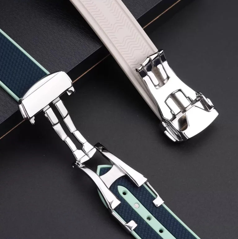 Strap for Omega X Swatch Joint MoonSwatch 20mm Curved End Silicone Rubber Band for Seamaster 300 Waterproof Sport Watch Bracelet
