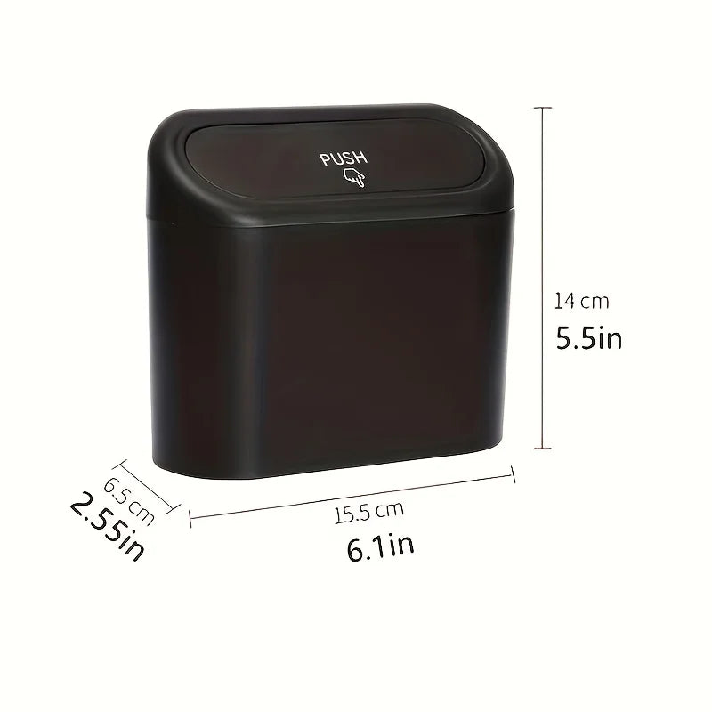 1pc Car Trash Can - Mini Garbage Bin and Organizer for Clean and Tidy Car Interiors