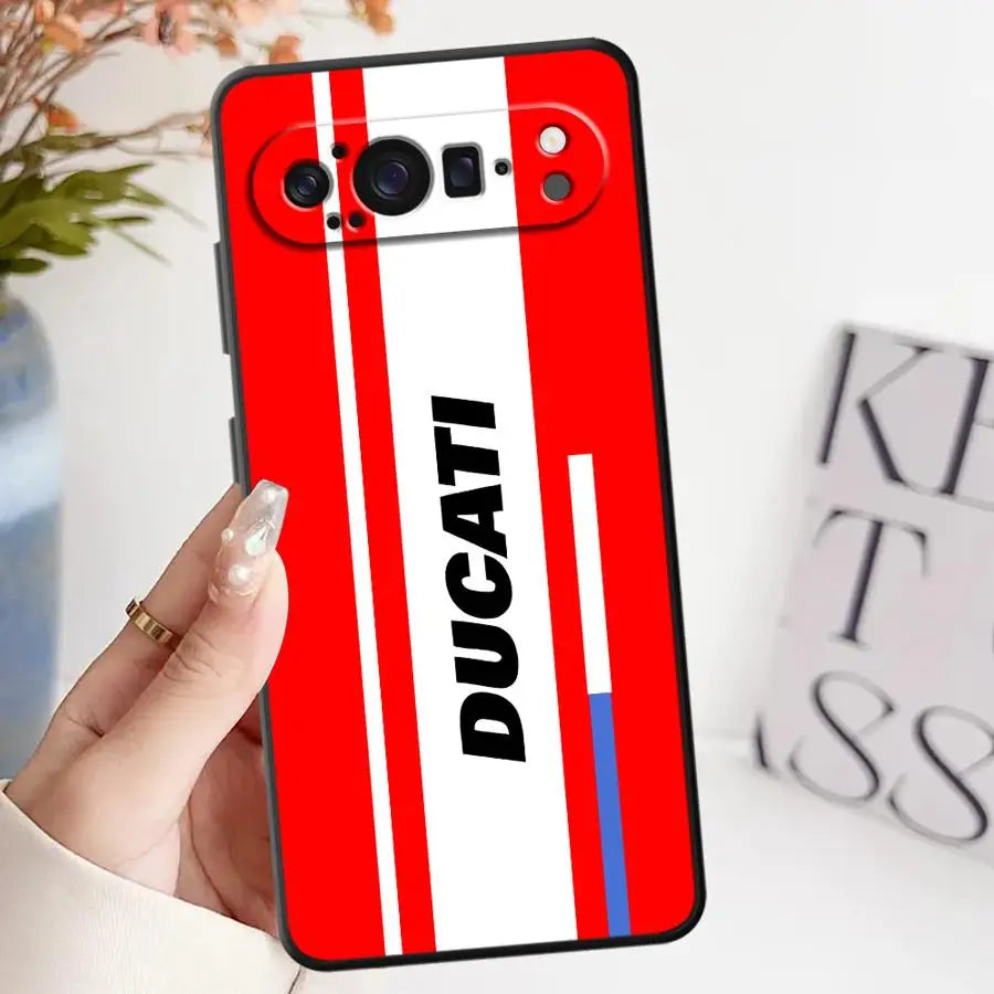 Case for Google Pixel 8a 6 7 8 Pro 10 9 Pro XL 7a 9a 6a Soft Shell Moto-rcycleS Racing DD-ucatieS