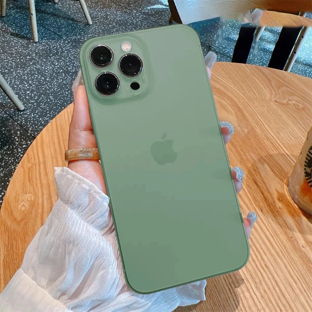 Ultra-Thin Matte Soft Transparent Case For iPhone 17 16 15 14 13 12 11 Pro Max X XS Max XR Plus SE Mini TPU Slim Cooling Cover