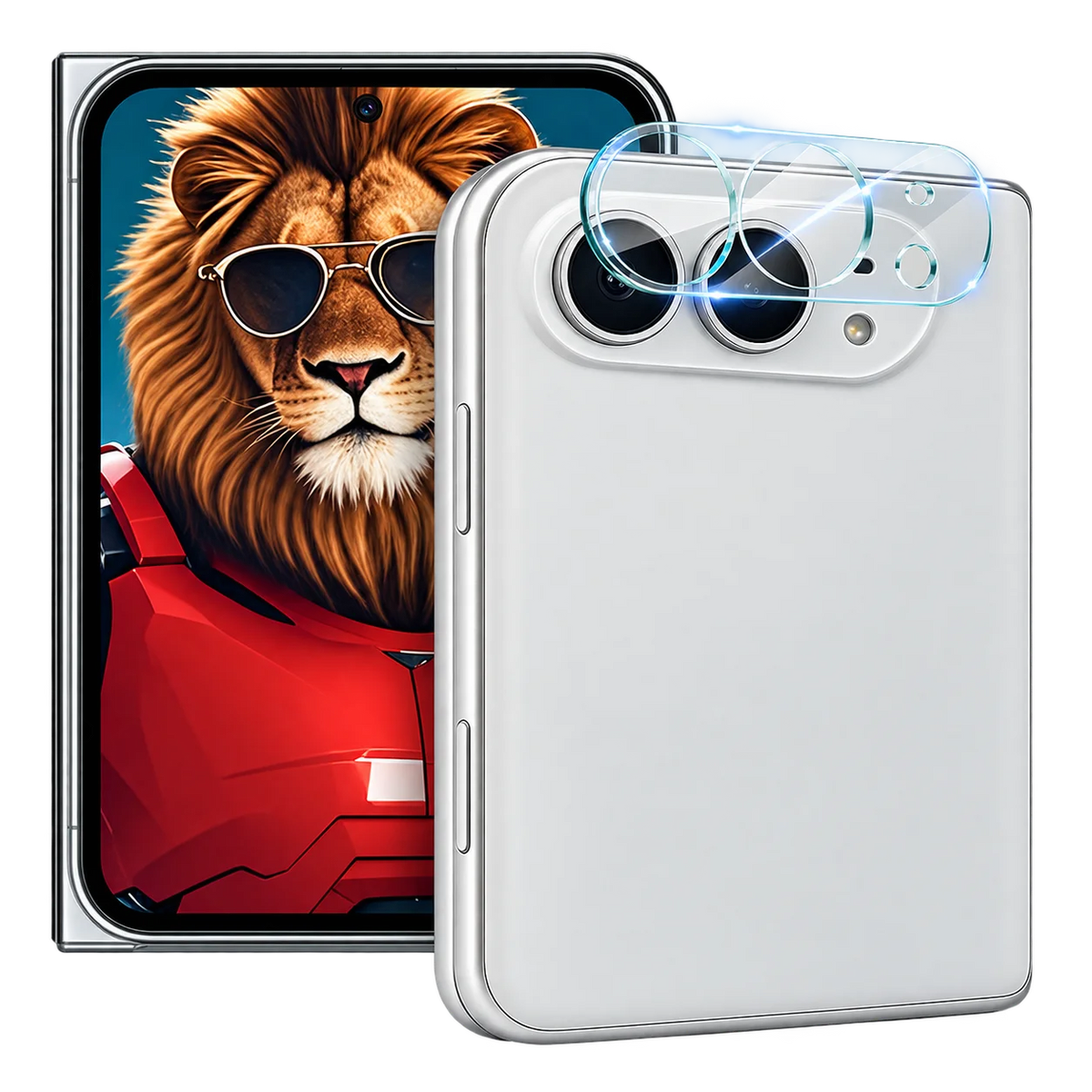 Camera Lens Glass For iPhone Duo Fold Protector Film Anti Fingerprint 9H Hardness HD Clear LS0003
