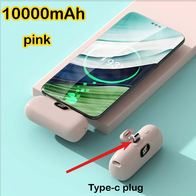 Mini Power Bank 10000mAh PowerBank Fast Charging Portable Charger for IPhone 17 16 14 13 12 Xiaomi Samsung Poco External Battery