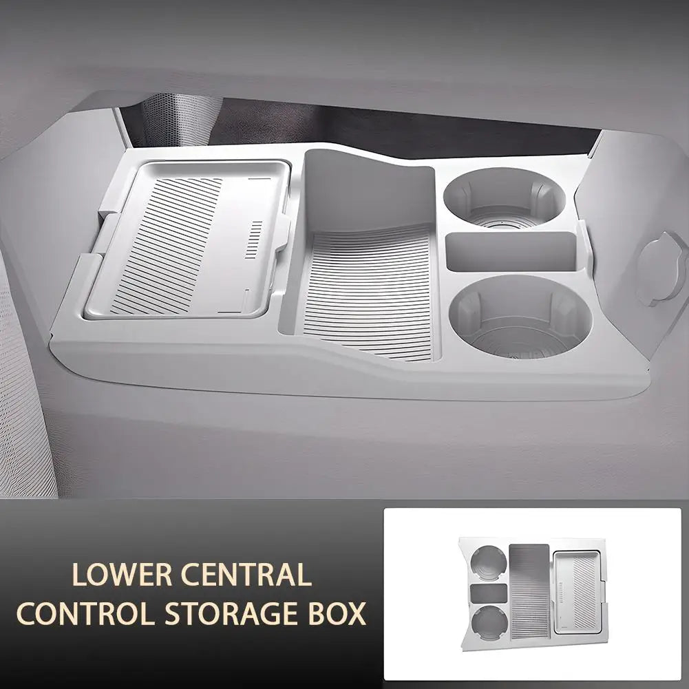 Lower Center Console Organizer Tray For Chery Fulwin T9 Tiggo 9 8L 2025 2026 Silicone Storage Box Insert Non-Slip Interior F1C0