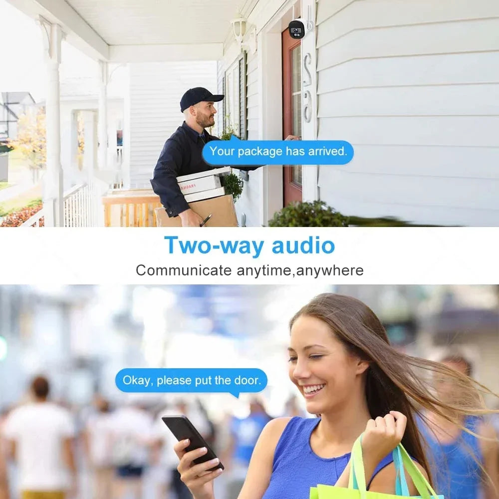 Tuya 5MP Bullet Camera Outdoor 5G Wifi Security Protection Support Onvif Auto Tracking Two Way Audio CCTV Wireless Surveillance