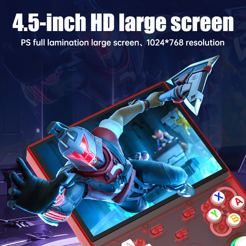 New R36 Ultra X Handheld Retro Video Game Console IPS Screen 128GB Games Portable Pocket Player with Linux System