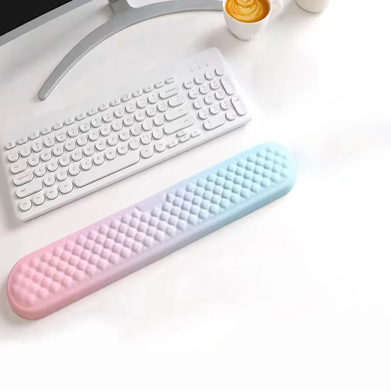Keyboard Wrist Rest Pad Set Soft Memory Foam Mouse Pad Wrist Support Cushion Pain Relief Ergonomic Computer Mousepad for Office
