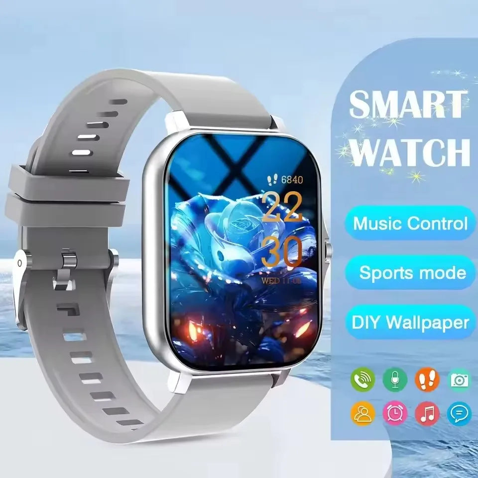 2026 New Smart Watch Bluetooth Call Fitness Tracker Heart Rate Sleep Record Outdoor Sport Watch for Android/IOS Men Women HT30