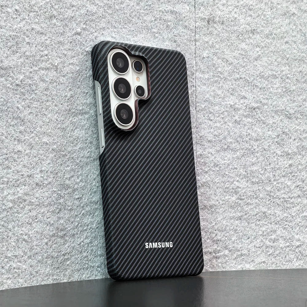 Carbon Fiber Pattern Case For Samsung Galaxy S26 Ultra Plus S25 FE S24 S23 S22 A57 17 56 16 55 15 Magnetic Charger Phone Cover