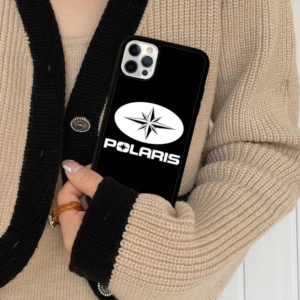Polaris R-Rzr Logo For iPhone 17 16 15 14 13 Pro 12 11 Pro Max Hard PC+TPU Phone Cases Back Cover
