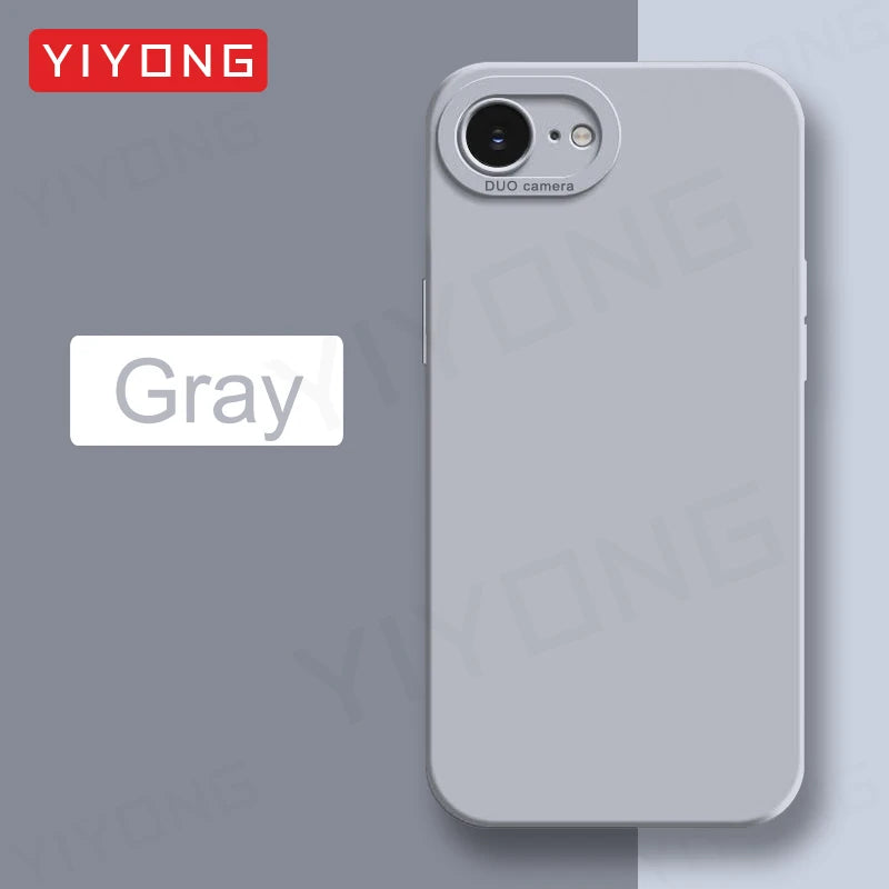 For iPhone16e Case YIYONG Luxury Silky Feel Liquid Silicone Soft Cover For iPhone 16e 16 Pro Max iPhone16 Plus 16+ Phone Cases