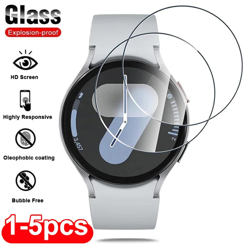 Glass Protective Film For Samsung Galaxy Watch 7 Ultra 6 5 4 Screen Protector Samsung Series 40mm 44mm 45mm 46mm 47mm 42mm 43mm