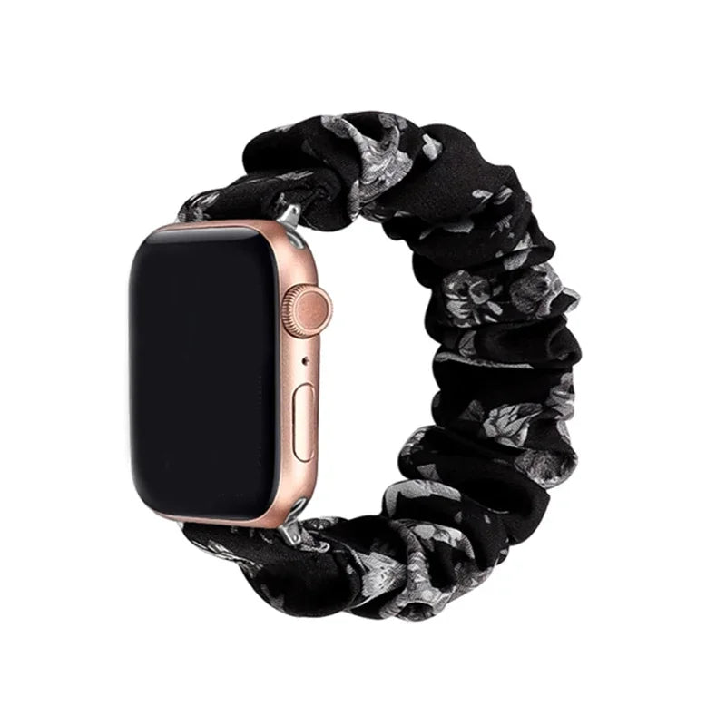 Scrunchie Strap for Apple watch band 44mm 40mm 46 42mm 45 41mm ultra 49mm Loop watchband bracelet iWatch series 10 9 8 7 6 SE 5