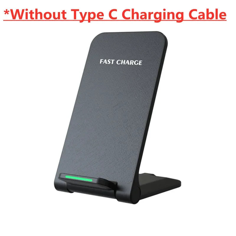 Wireless Charger Station For iPhone 15 14 13 12 11 Pro Max 11 Phone Stand Fast Charging Charger for Samsung Xiaomi Foldable